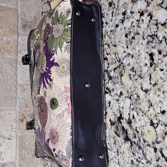 Patricia Nash Purple Sunflower Poppy Tote - Picture 6 of 13